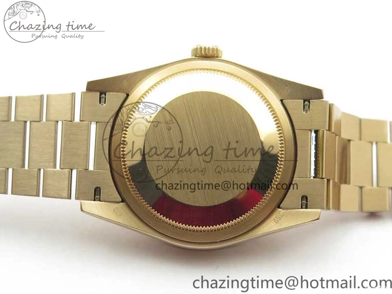 Bracelet Day-Date Dial Silver on Crystal RG A2836 Best Edition 128235 Marker Crystal BP President 36mm RG 0511